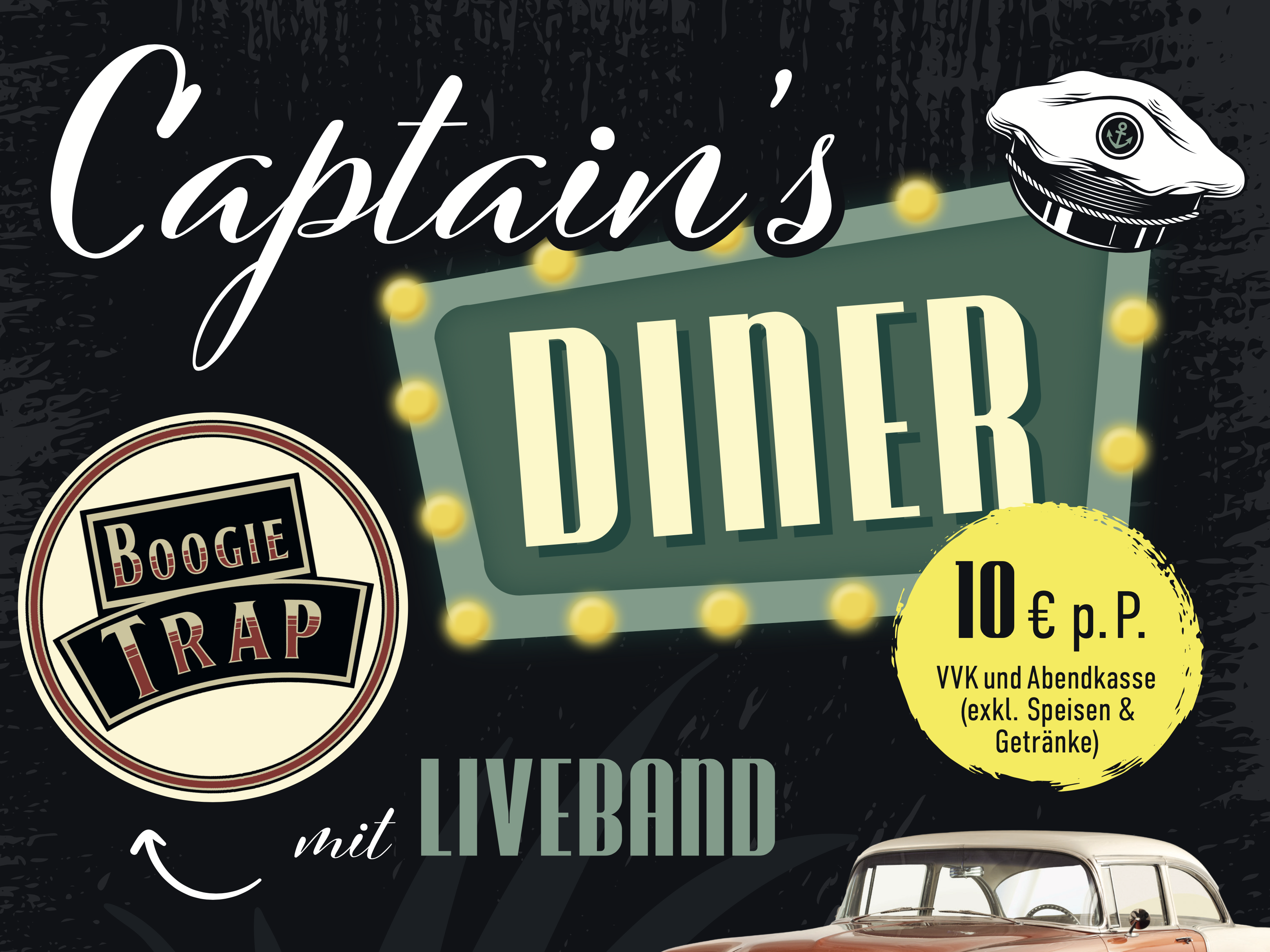 Captain’s Diner – US Cars & Liveband